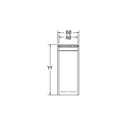 TUYAU NOIR DOUBLE PAROI VORTEX 6" X 12"L | Century Heating | Encastrable à bois