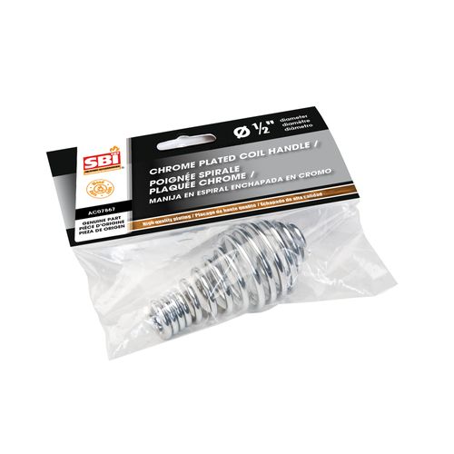 1/2" CHROME COIL HANDLE | Century Heating | Wood insert