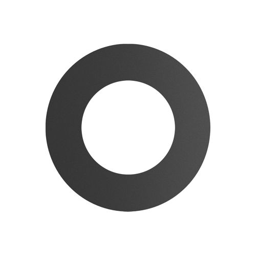 BLACK ROUND WALL TRIM COLLAR - 7"Ø | Century Heating | Wood insert