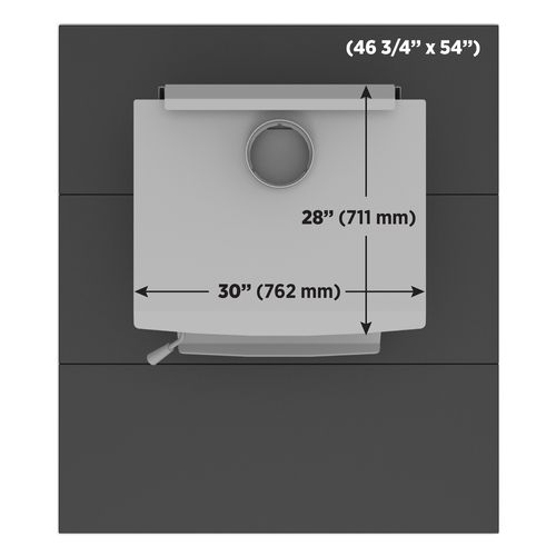 MODULAR HEARTH PAD SYSTEM 54" x 46 3/4" | Century Heating | Wood insert