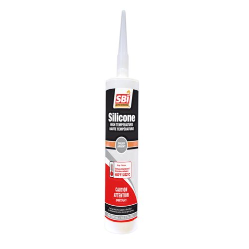 HIGH TEMPERATURE SILVER SILICONE (300 mL / 10.1 fl oz) | Century Heating | Wood insert