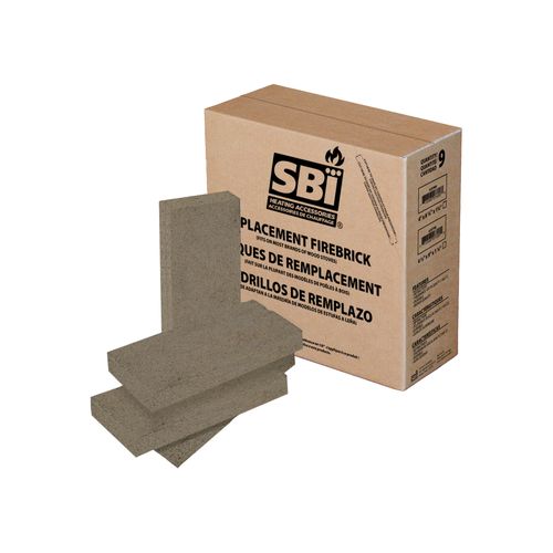 4 1/2" x 9" x 1 1/4" REFRACTORY BRICK (9 UNITS) | Century Heating | Wood insert