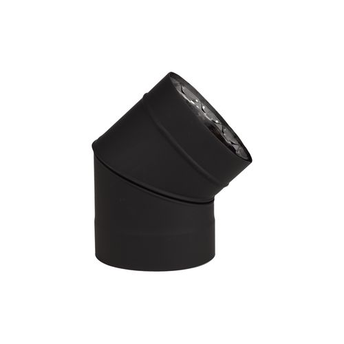 45° ELBOW 6" VORTEX DOUBLE WALL | Century Heating | Wood insert