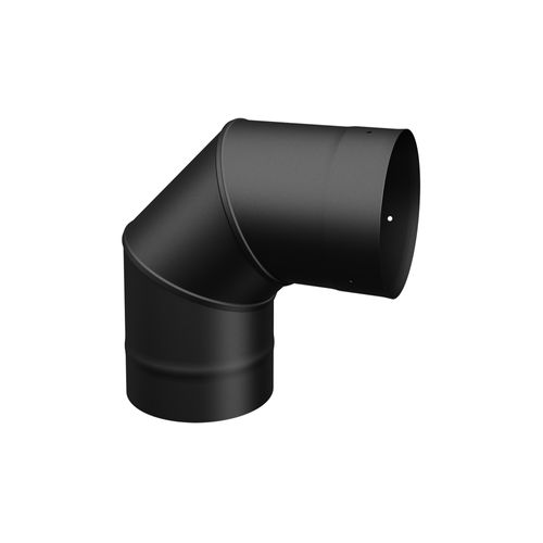90° ELBOW SINGLE WALL BLACK PIPE - 7"Ø | Century Heating | Wood insert