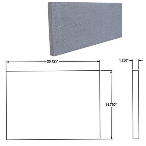 COUPE-FEU EN VERMICULITE 14 3/4'' x 20 1/8'' x 1 1/4'' | Century Heating | Encastrable à bois