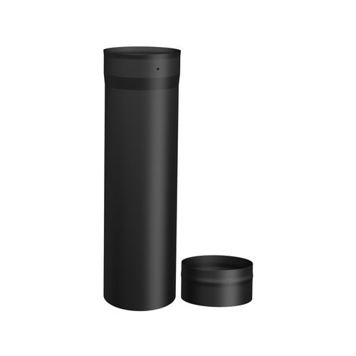 CONNECTEUR COULISSANT NOIR SIMPLE PAROI - 8"Ø (4"-18") | Century Heating | Encastrable à bois