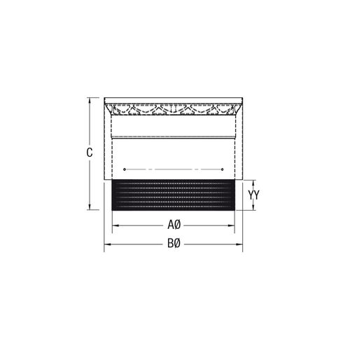 6" VORTEX STOVE ADAPTER | Century Heating | Wood insert