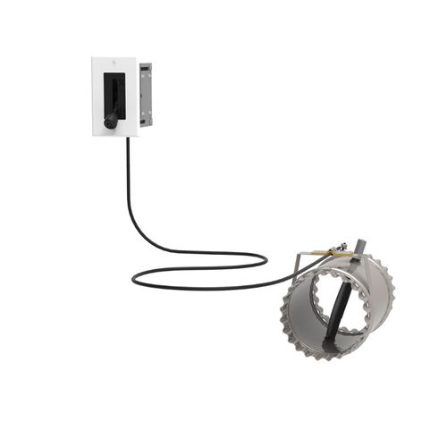 5"Ø FRESH AIR INTAKE REGISTER WITH AIRTIGHT DAMPER | Century Heating | Wood insert