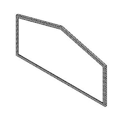 VITRE ROBAX 5mm AVEC CORDON 16 7/8" x 8 7/8" x 6 7/8" | Century Heating | Encastrable à bois